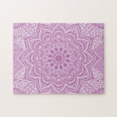 Paars Mandala Elegant Lotus Flower Legpuzzel (Horizontaal)