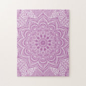 Paars Mandala Elegant Lotus Flower Legpuzzel (Verticaal)