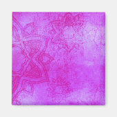 Paars Mandala Pattern Magneet (Voorkant)