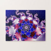 Paars Mandelbrot Star Fractal Legpuzzel (Horizontaal)