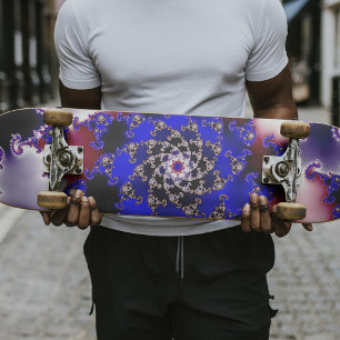 Paars Mandelbrot Star Fractal Skateboard