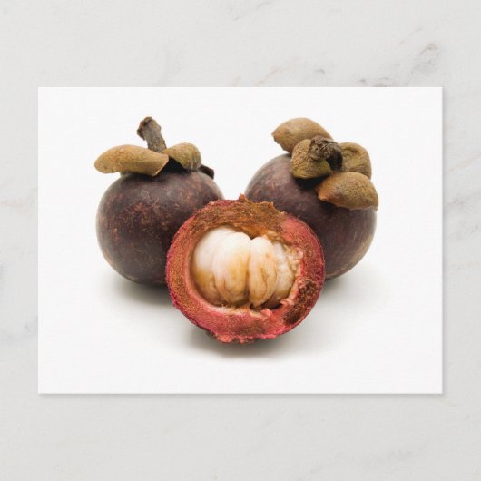 Paars Mangosteen Briefkaart (Voorkant)