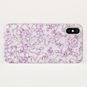 Paars marmerpatroon Case-Mate iPhone case (Achterkant (horizontaal))