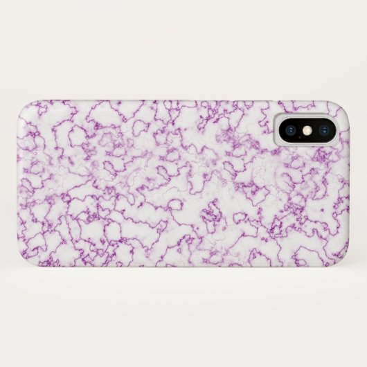 Paars marmerpatroon Case-Mate iPhone case (Achterkant (horizontaal))