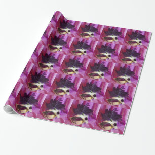 Paars Masquerade Masask Cadeaupapier