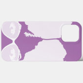 paars meisje met Afro met witte zonnebril Case-Mate iPhone Case (Achterkant (horizontaal))