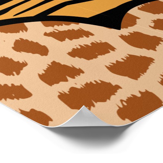 Paars Meisjesvingerafdrukken maken harten bekend m Poster (Hoek)