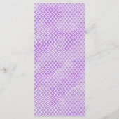 Paars menu Quatrefoil (Achterkant)