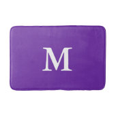 Paars met monogram lila badmat (Voorkant)