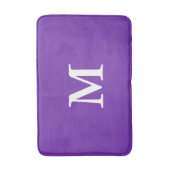 Paars met monogram lila badmat (Voorkant Verticaal)