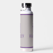 Paars met monogram waterfles (Rechts)
