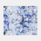 Paars microbe-patroon fleece deken (Voorkant (Horizontaal))