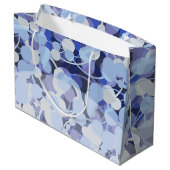 Paars microbe-patroon groot cadeauzakje (Achterkant Gekanteld)