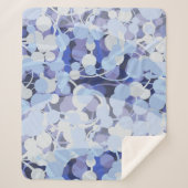 Paars microbe-patroon sherpa deken (Voorkant)