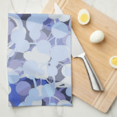 Paars microbe-patroon theedoek (Quarter Fold)