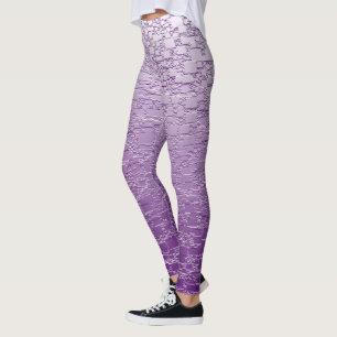 Paars mini-teielontwerp leggings