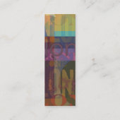 Paars Mini Visitekaartje (Achterkant)