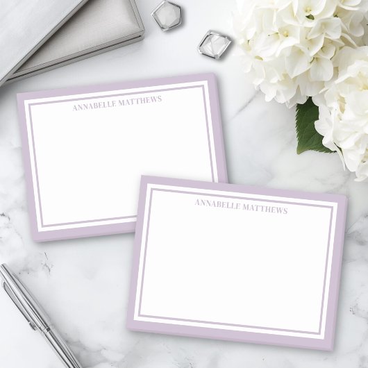Paars Minimalistisch Monogram Post-it® Notes