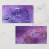 Paars Misty Sparkle Visitekaartje (Voorkant / Achterkant)