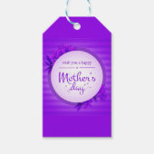 Paars Moederdag Cadeaulabel (Voorkant)