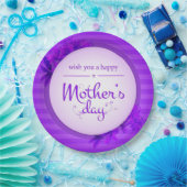 Paars Moederdag Papieren Bordje (Feest)