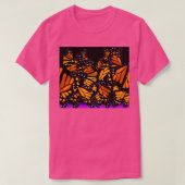 paars monboogvlinderontwerp t-shirt (Design voorkant)