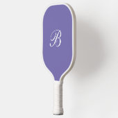 Paars Monogram Elegant Script Pickleball Paddle (Links)