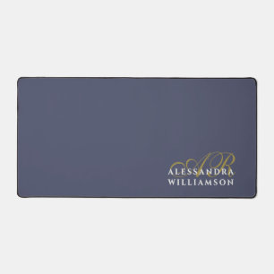 Paars Monogram Goud Wit Minimalistisch Chic Bureaumat