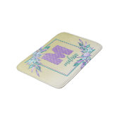 Paars Monogram Mermaid Scales Waterverf Ombre Badmat (Gekanteld)