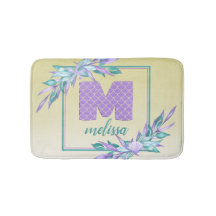 Paars Monogram Mermaid Scales Waterverf Ombre