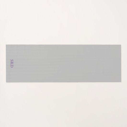 Paars monogram yogamat (Achterkant (horizontaal))