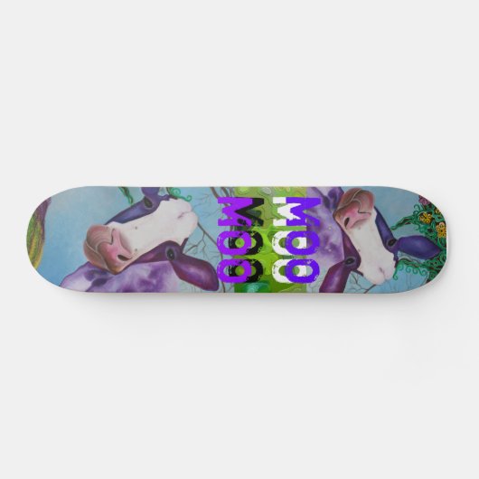 Paars MOO COW-skateboard Skateboard (Horizontaal)