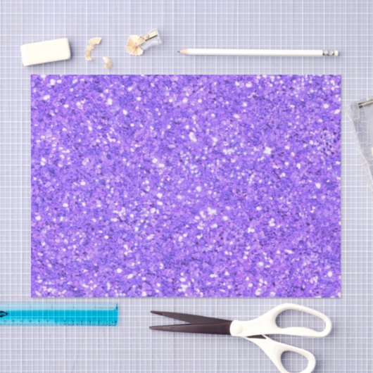 Paars mousserend glitterpatroon tissuepapier (Craft)