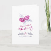 Paars najevuurbruiloftsprogramma voor de winter va programma (Voorkant)