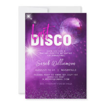 Paars Neon Roze Laatste Disco Meidenavond