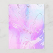 paars neonvochtig ontwerp flyer (Achterkant)