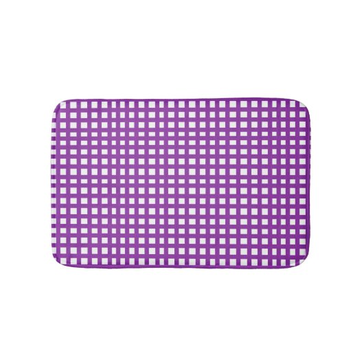 Paars net met vierkante mazen badmat (Voorkant)