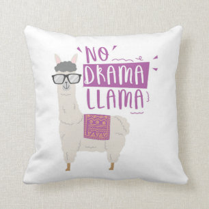 Paars No Drama Llama Kussen