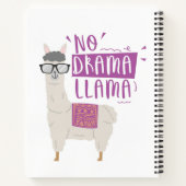 Paars No Drama Llama Notitieboek (Achterkant)