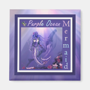 Paars Ocean Mermaid Magnet Magneet