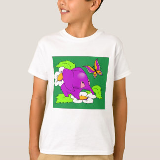 Paars olifant T-shirt