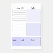 Paars om lijst te maken Post-it® notes (Voorkant)