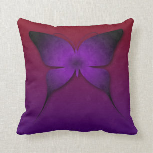 Paars Ombre Butterfly Pillow Kussen