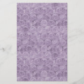 Paars omhullingspatroon briefpapier (Voorkant)