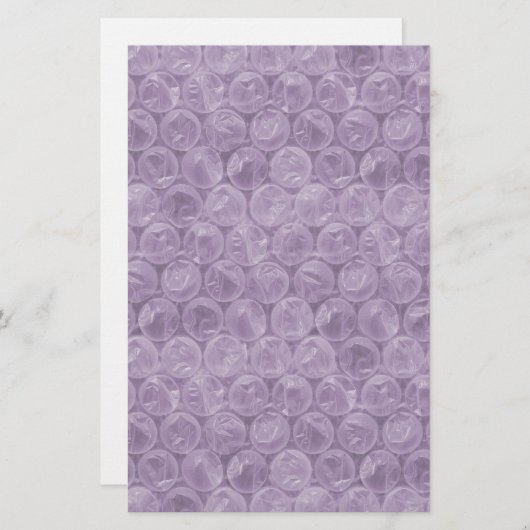 Paars omhullingspatroon briefpapier (Voorkant / Achterkant)
