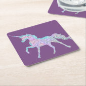 Paars Onderzetter Unicorn (Schuin)