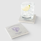 Paars Onderzetter van Shell van de Steensteen (Zijkant)