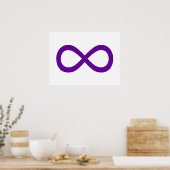 Paars oneindigheidssymbool poster (Keuken)
