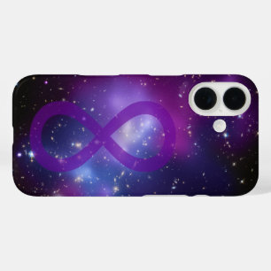 Paars Oneindigheidssymbool van de Melkweg iPhone 16 Hoesje