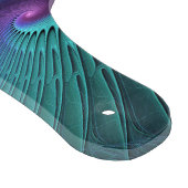 Paars ontmoet Turquoise modern abstract Fractal Ar Snijplank (Hoek)